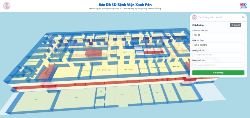 IVI HOSMAP 3D bản đồ 3D bệnh viện