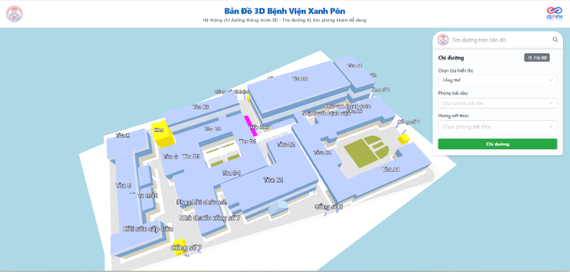 IVI HOSMAP 3D bản đồ 3D bệnh viện